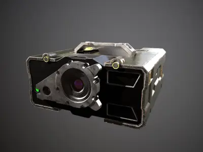 Military rangefinder Low-poly 3D model