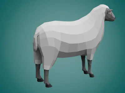 Stylized SHEEP Low-poly 3D model