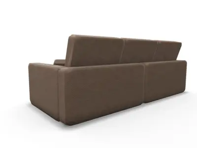 Sofa 3p SHC Quick Office LM Low-poly 3D model