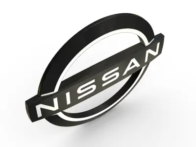 nissan logo 3D model