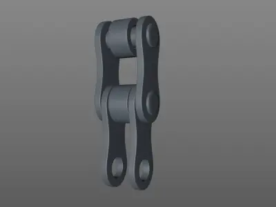 Bike gears and chain 3D model