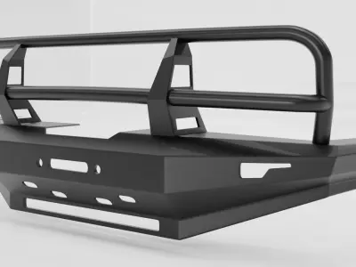 BUMPER PROLINE 4x4 EQUIPMENT FOR TOYOTA LAND CRUISER SERIE 80 3D model