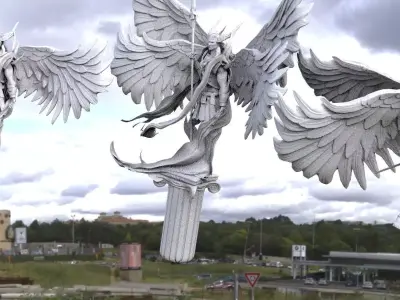 Angel warrior Stylized collection 3 3D model