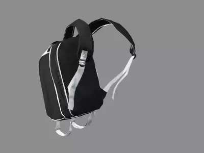 Backpack Camping Handle bag 02 Low-Poly 3D Model 3D model