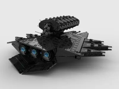 battle class capital ship 3D model