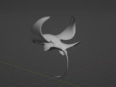 Manta Ray Mutant 3D model