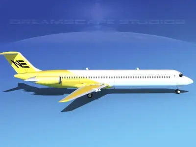 Douglas DC-9-50 Northeastern 3D model