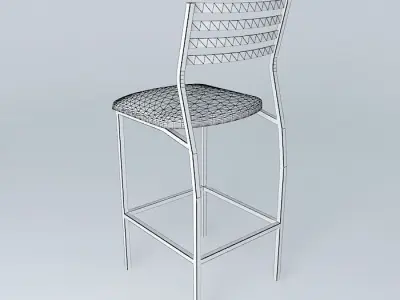 Bar Stool Free 3D model 6