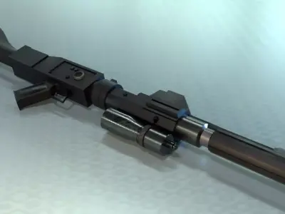 DC-15A Blaster rifle 3D model