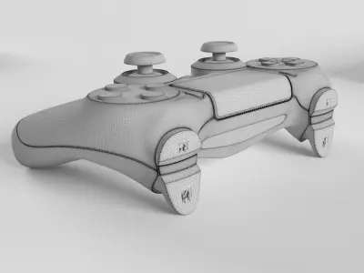 Sony PlayStation PS4 PRO DualShock Controller 3D model