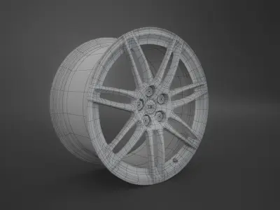 Audi RS4 Rim 3D model