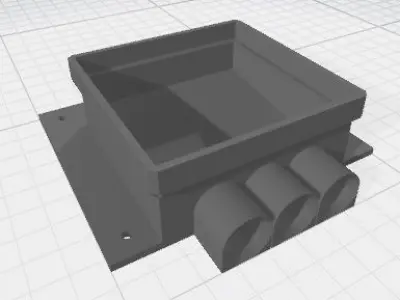 Modular hydroponic tower 3D print model