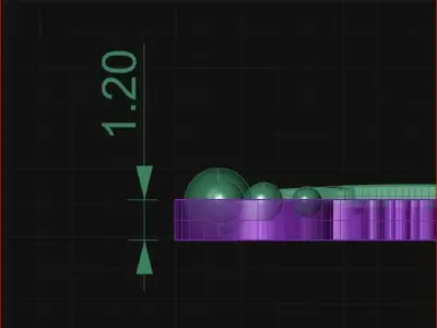 silver earringprehispanic symbol 3D print model