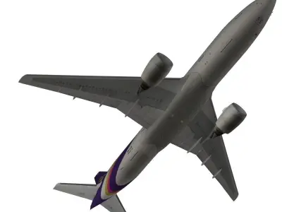 Boeing 777-200ER Thai Airways International 3D model
