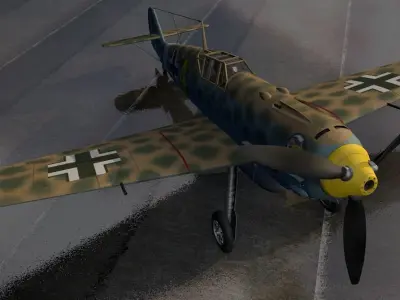 Messerschmitt Bf-109 E-7 Trop 3D model