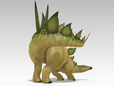 Stegosaurus Low-poly 3D model
