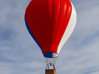 Hot Air Balloon 3D model