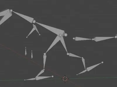 Dinosaur stone age game model Low-poly 3D model