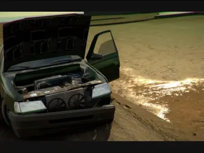 A Car For Real-Time Apps and Video Games Free low-poly 3D model