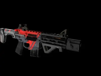 AAC Honey Badger Gun Free low-poly 3D model