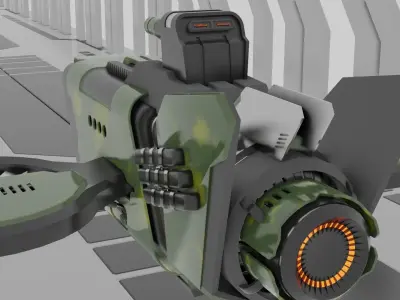 Army Fighter Plane Free low-poly 3D model