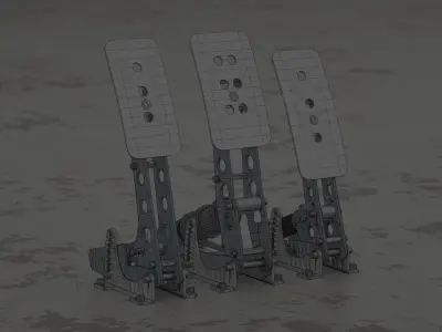 Sim Racing Pedals Dutch Engineering 3D model