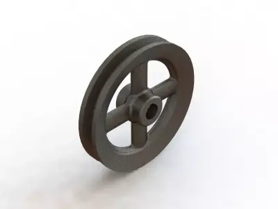 Polia para Cabo de Aco Steel Cable Pulley dia 133 x 23 mm 3D model