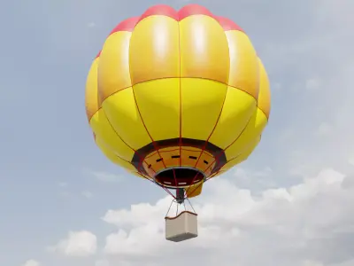 Air Balloon  Low-poly 3D model