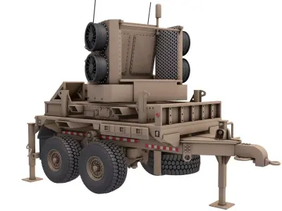 Sentinel A4 Air Defense Radar 3D model