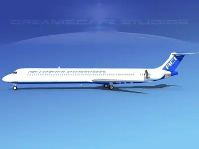McDonnell Douglas MD-90 Air Charter Intl 3D model