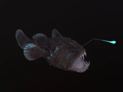 Angler Fish monkfish 3D model