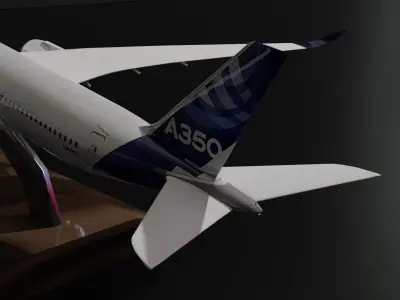 A 350 XWB model Low-poly 3D model