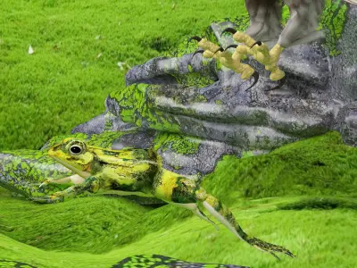 Eagle Attack 2 - 4K 3D model