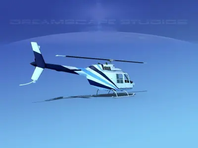 Bell 206 JetRanger V06 3D model