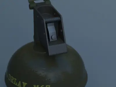 M67 Frag Grenade Free 3D model