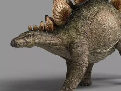 Stegosaurus astil 3D model