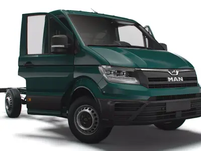 MAN TGE Chassis SingleCab L1 HQInterior 2023 3D model