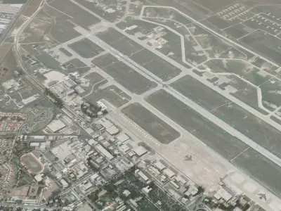 Air Base Middle East Low-poly 3D model