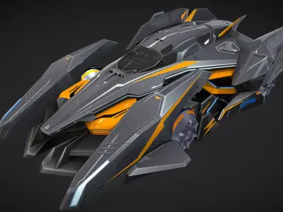 Sirius Race Car 3d Model 3D model