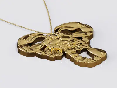 Scorpion Pendant 3D Model 3 Sizes for Jewelry Printing CNC Free 3D print model