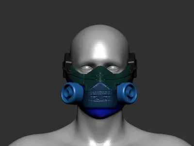 helmet high poly sculpt 3d printable  3D model 184