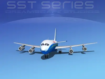 Boeing 707-320 SS Skyworld 3D model