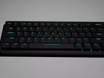 gaming keyboard GK61 Free 3D model