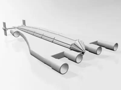 Space Transport 02 3D model
