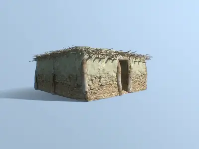 Ancient Greek House Low-poly 3D model