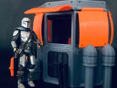 The Mandalorian - Mechanic Booth Diorama 3D print model