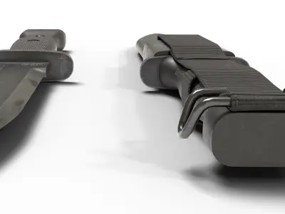 Us navy mk3 kabar Low-poly 3D model