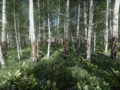 Lake Coniferous - Environment Unity Low-poly 3D model