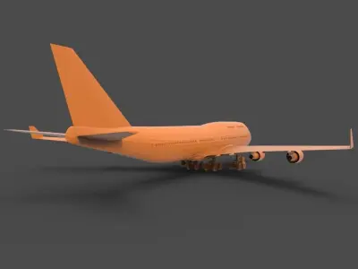 Boeing 747 3D print model