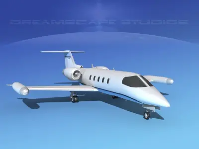Gates Learjet 35 V07 3D model